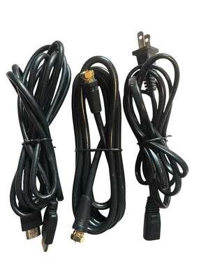 Assorted Mixed Electronic Cable Bundle (HDMI, Coaxial, and Power Extension)